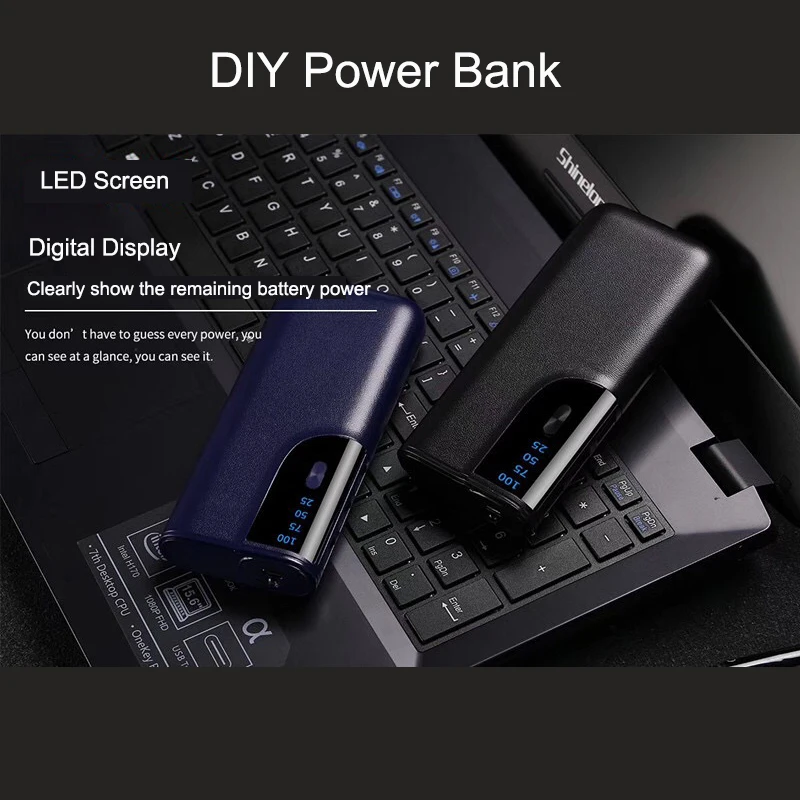 1 шт. внешний аккумулятор чехол батарея 5*18650 сделай сам держатель Usb коробка для