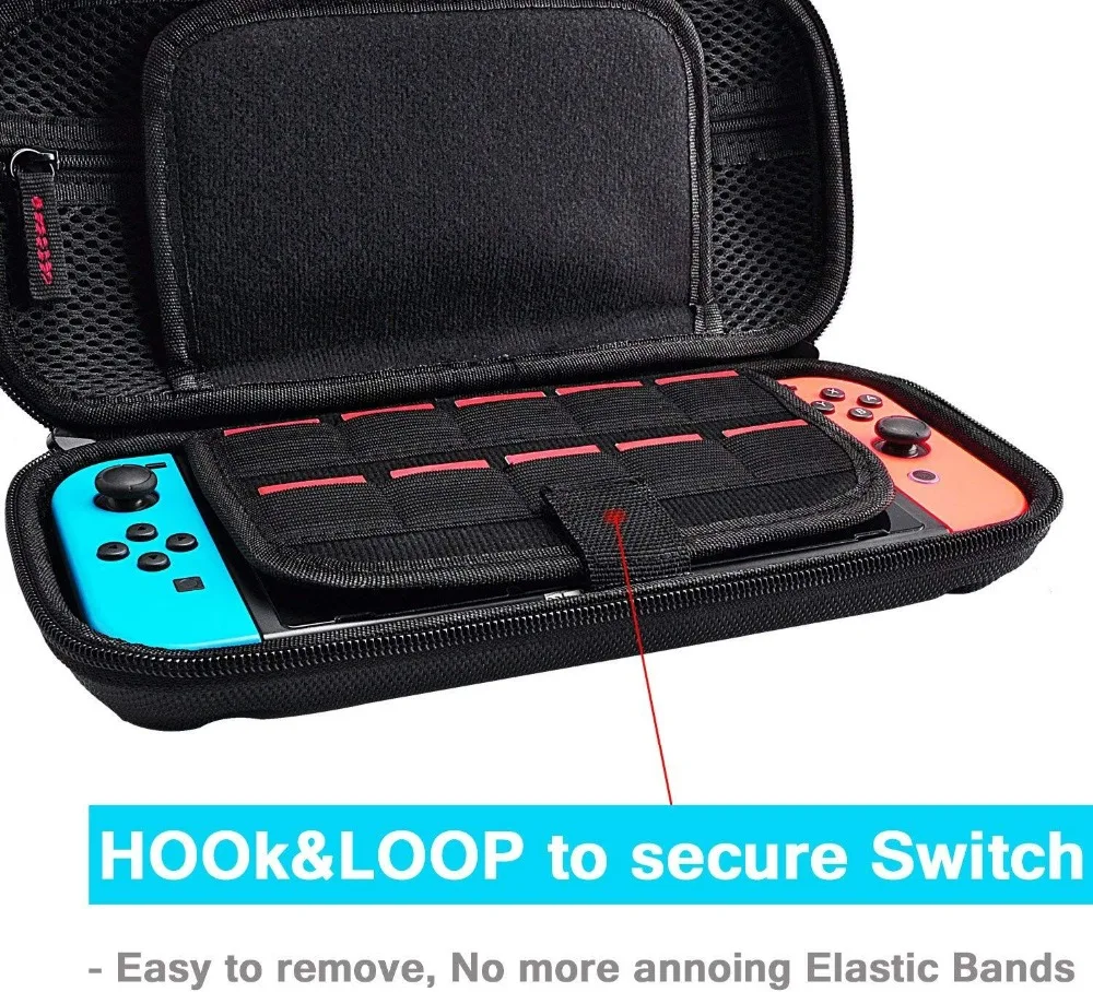 Дорожный Чехол NS для 19 игр футляр карт аксессуаров консоли Nintendo Switch и контроллера