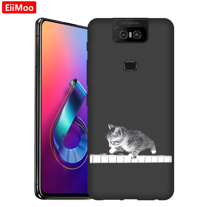 Мягкий чехол EiiMoo для ASUS Zenfone 6 ZS630KL силиконовый чехол-накладка с мультяшным