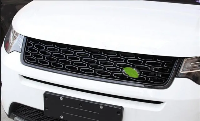 Черный Передний решетчатый гриль из АБС пластика для Land Rover Discovery Sport 2015 2016 2017