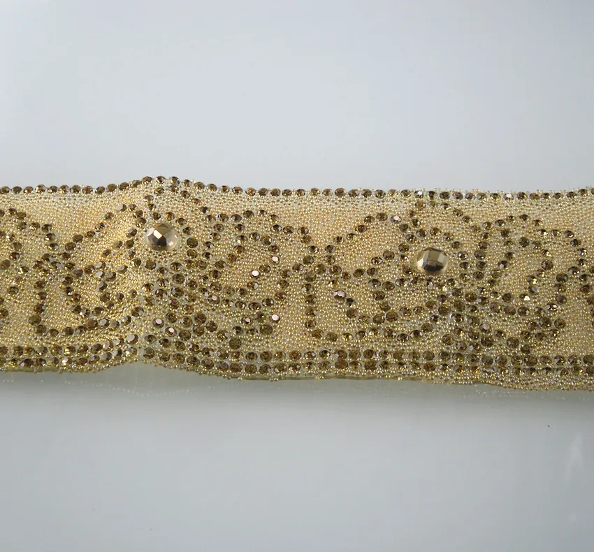 Исправленное железо шампанское круглый стеклянный кристалл граненые стразы