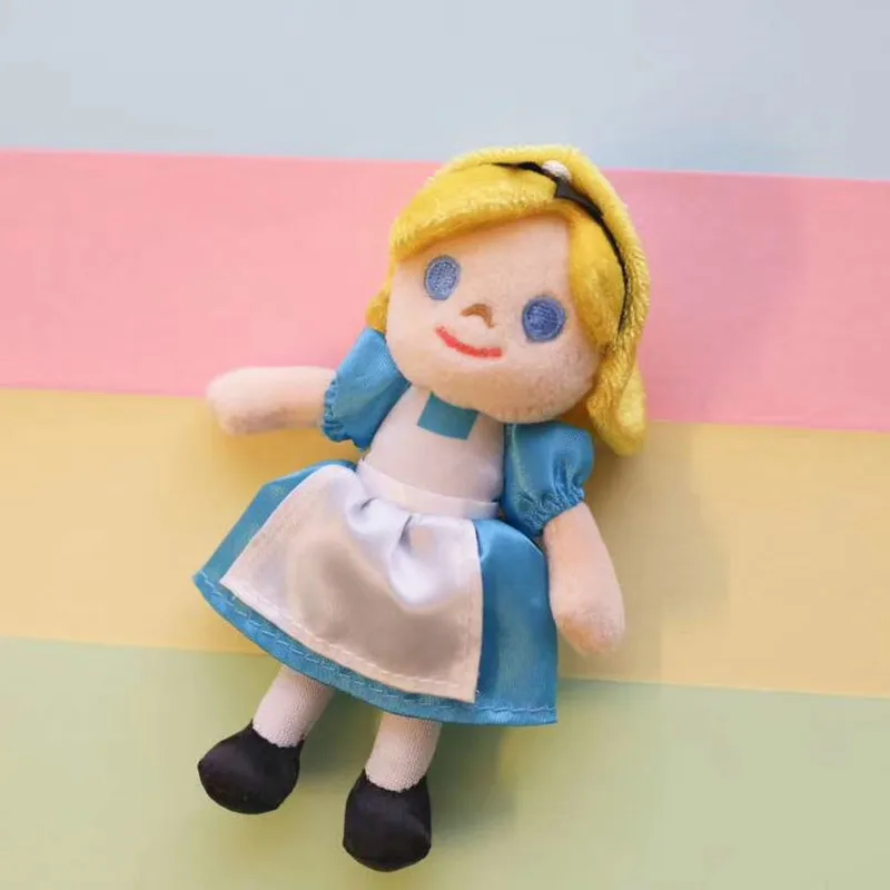 Маленькая Русалка Ариэль Моана Алиса Золушка Аврора Эльза Анна брелок брошь заколка плюшевая игрушка - Цвет: Alice
