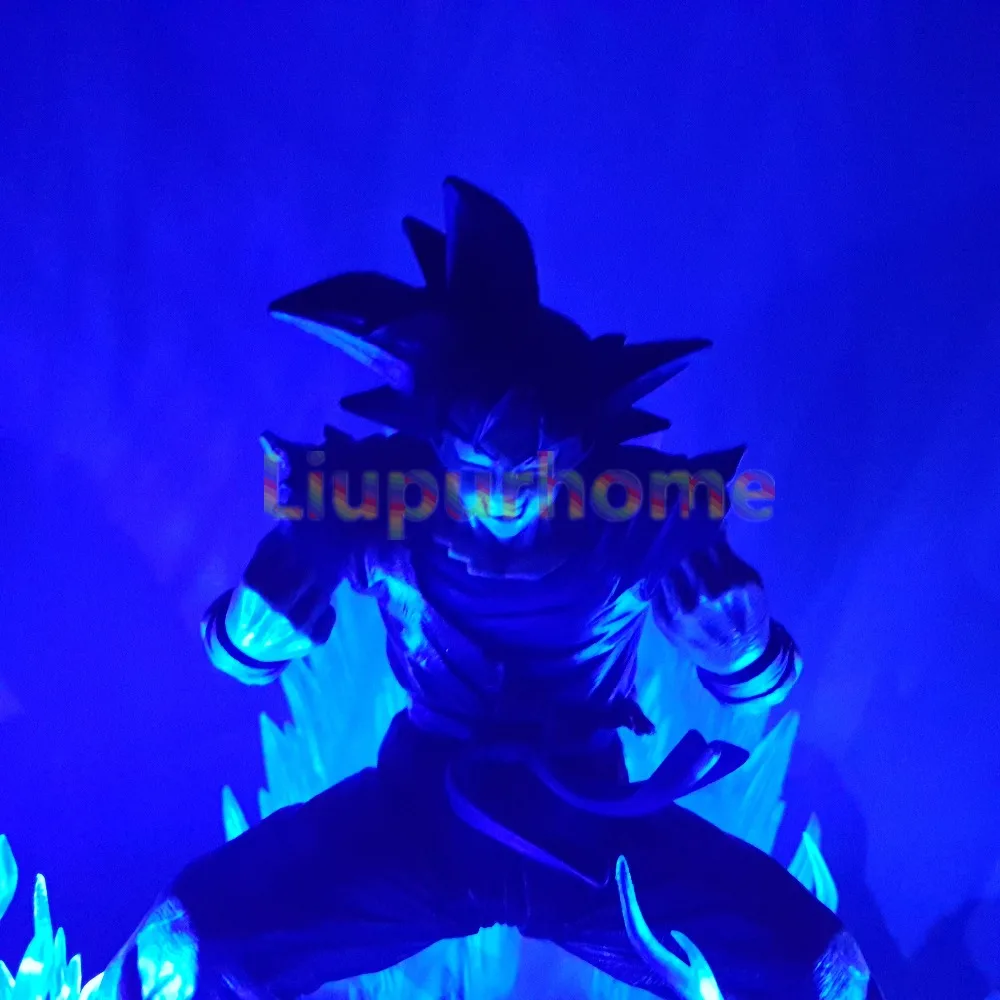 Dragon Ball Z Goku Super Saiyan God Blue светодиодная креативная настольная лампа Dragon Ball Super Son Goku Kaiouken ночные светильники
