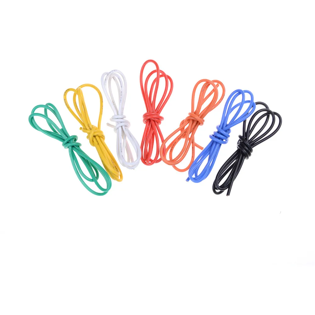 2017 Hot 1M Gauge 14 AWG Silicone Rubber Wire Cable Flexible | Игрушки и хобби