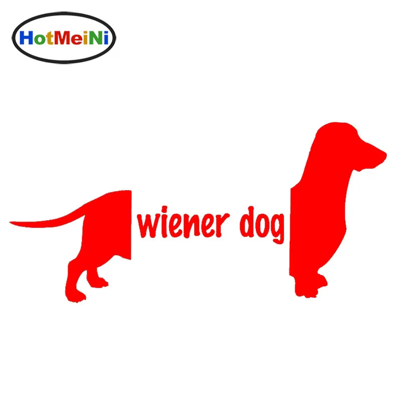 HotMeiNi послушные милые животные Wiener Dachshunds забавные Стикеры для автомобиля стены