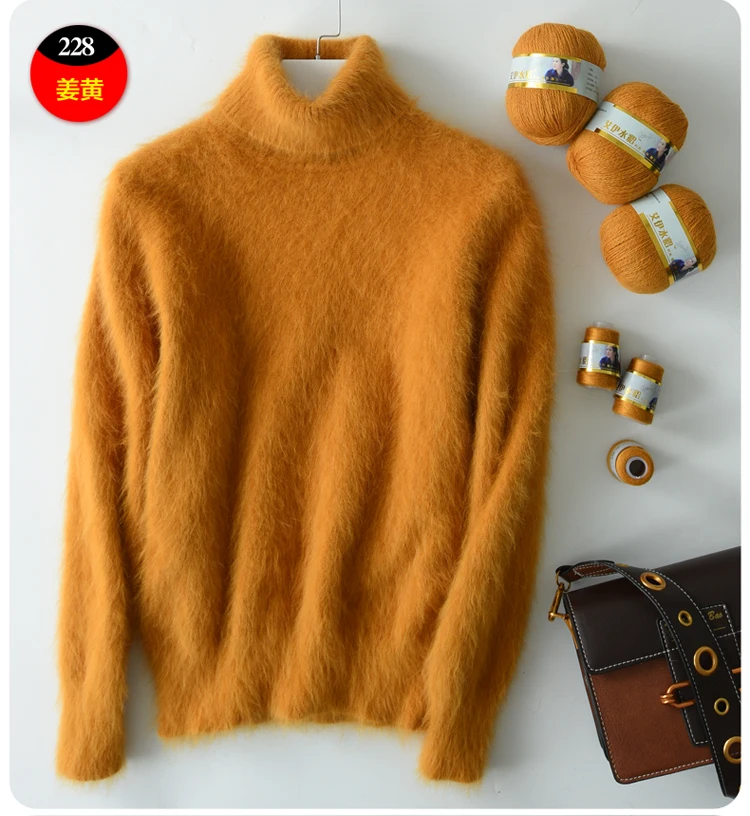 Long Plush Mink Cashmere Yarn Yarn for Knitting Warm Delicate Fluffy Yarn for Hand Sweater Cardigan Hats Soft Yarn for Women Men