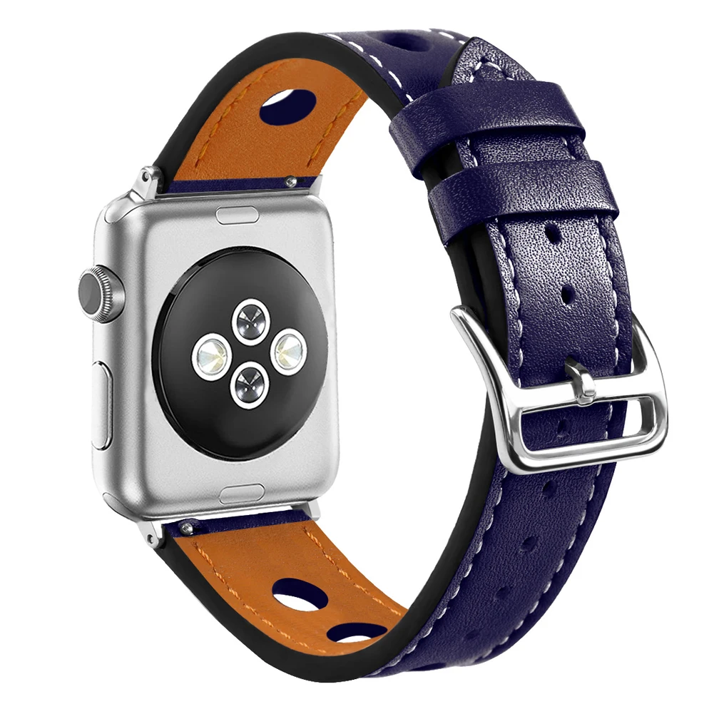 Наручные кожаные ремешки для Apple Watch 38 мм 42 модные iwatch высокое качество пряжкой