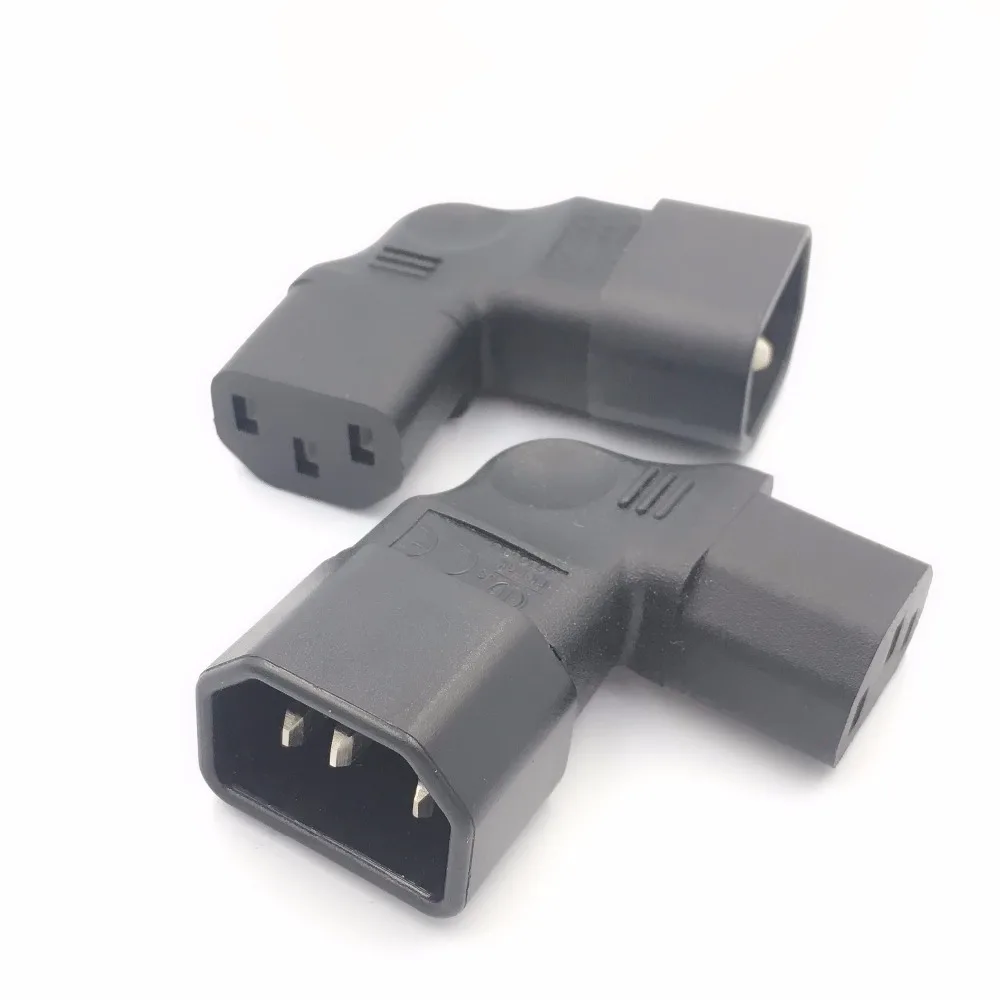 Новые разъемы IEC 320 C14 штекер C13 famale Вертикальный прямоугольный адаптер питания