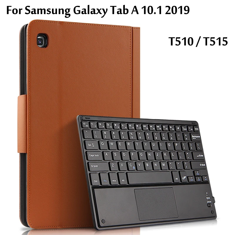 Чехол с Bluetooth клавиатурой для Samsung Galaxy Tab A 10 1 2019 дюйма искусственная кожа защитный