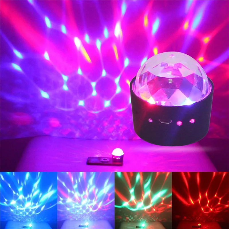 ZjRight USB 5 В встроенный аккумулятор музыкальное Звуковое управление RGB