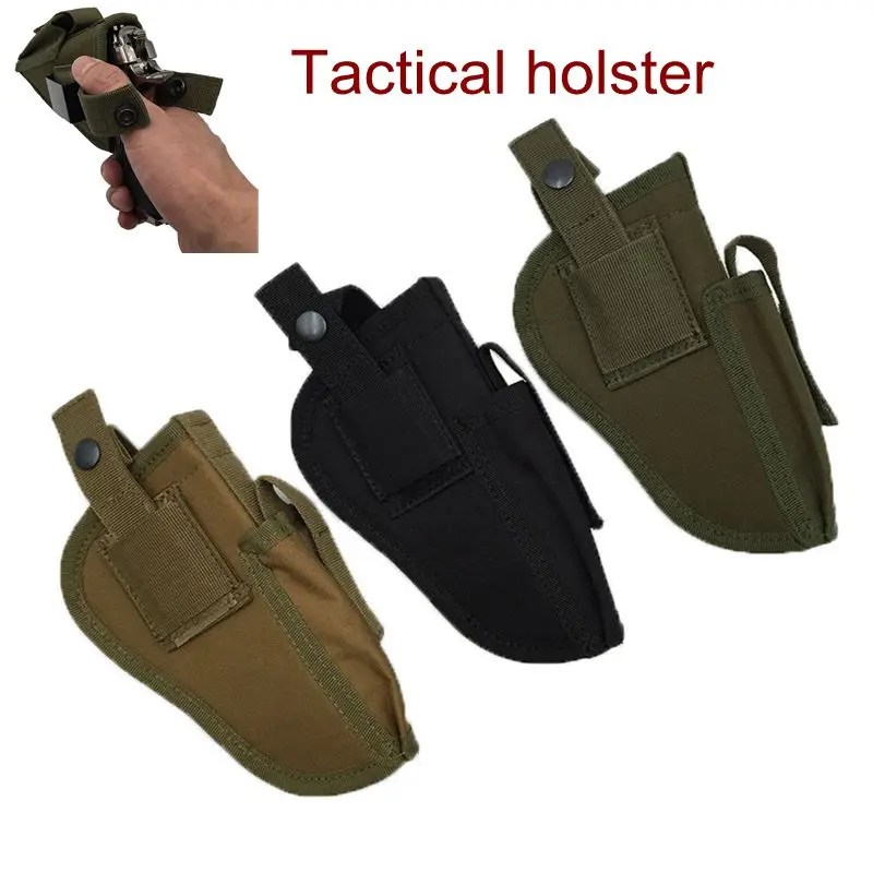 

Тактическая универсальная кобура для пистолета Molle, наружная тактическая кобура для пистолета, скрытый ремень для пистолета, нейлоновая за...