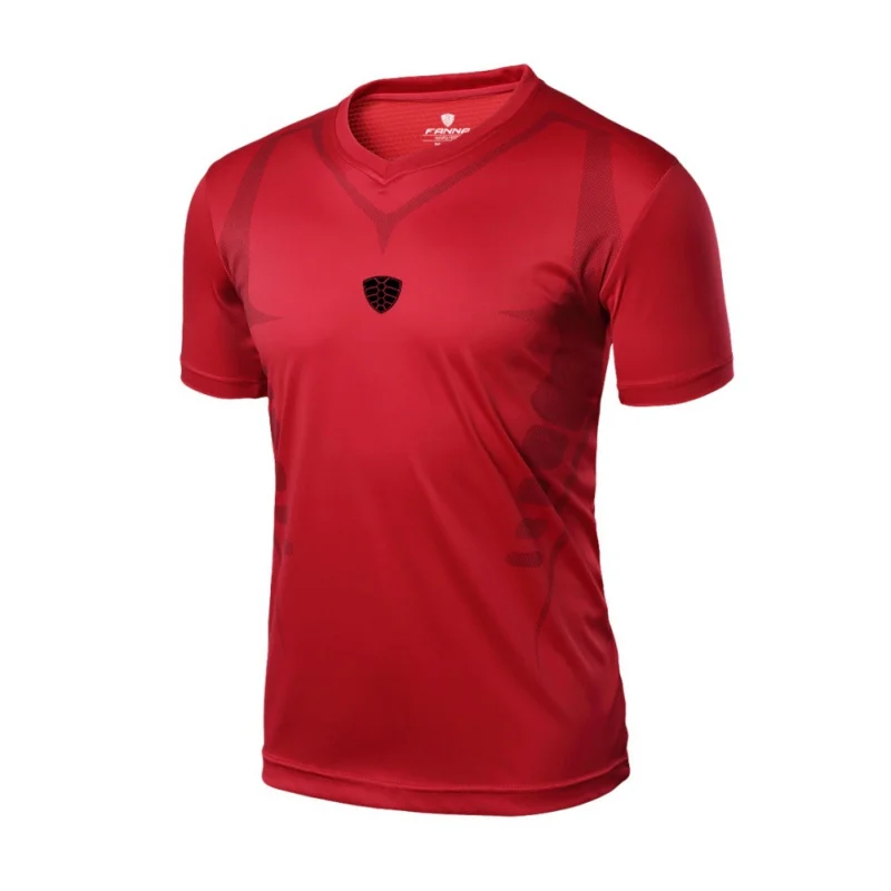 Men Training T Shirt Gym Breathable Clothing Sportswear Professional Men's Running Quick Dry Short Sleeve Sport shirts | Спорт и
