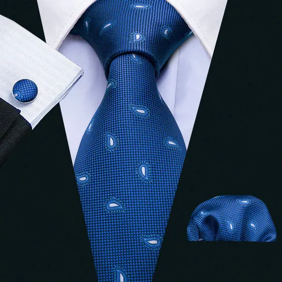 LS-5046, мужские галстуки, шелк, жаккард, тканые, Пейсли, шелковые галстуки для мужчин, для свадьбы, жениха, бизнеса, Барри, Ван, модный галстук - Цвет: LS-5042
