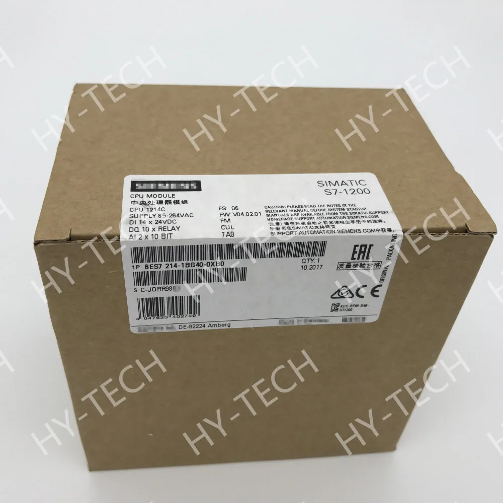6ES7214 1BG40 0XB0 SIMATIC S7 1200 CPU 1214C компактный 6ES72141BG400XB0 PLC модуль AC/DC/реле|Контроллер
