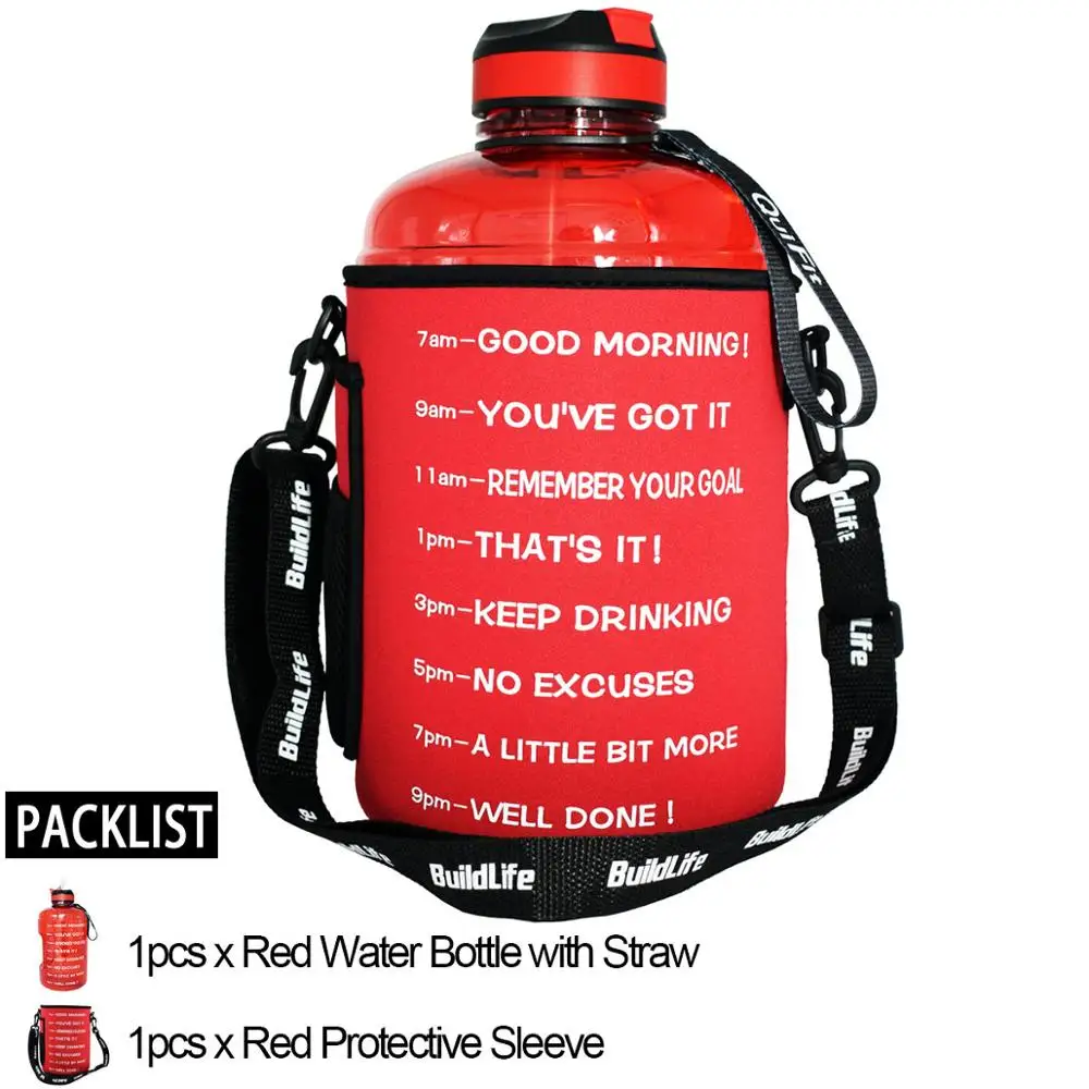 Straw Bottle Packed Quifit 2.2L 2.5L 3.78L сумка пакет рукав чехол Перевозчик с плечевым ремнем для галлонов спорта бутылки воды питьевой кувшин Тренажерный зал Спорт - Цвет: Straw Bottle Packed