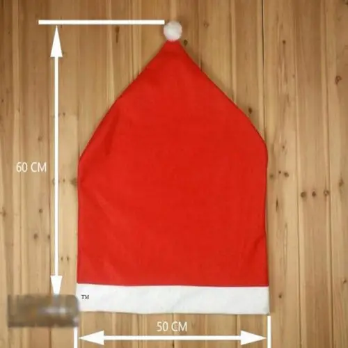 60 см х 50 Санта Клаус и изображением Красной шляпы чехол для спинки стула