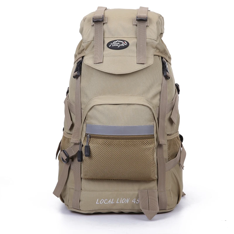 

Men's Women's Mountaineering Hiking Rucksacks Sports Travel For Backpack Trekking Outdoor 45L Waterproof Female Camping Bags