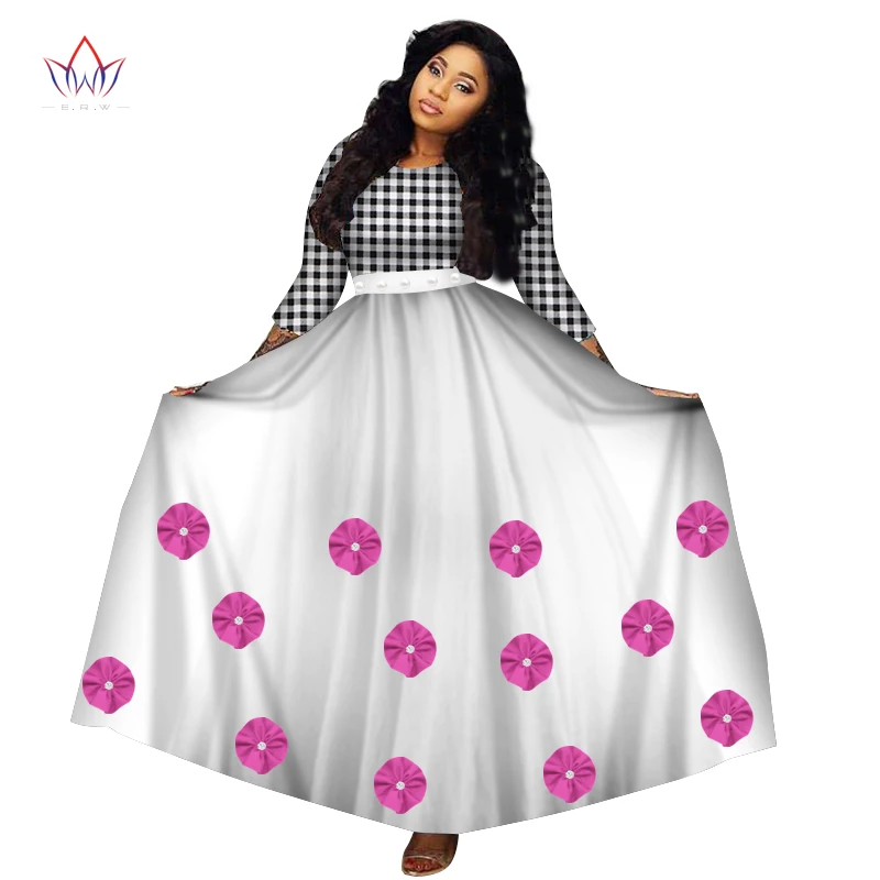 Женский комплект из двух предметов короткий топ с длинным рукавом и юбка макси