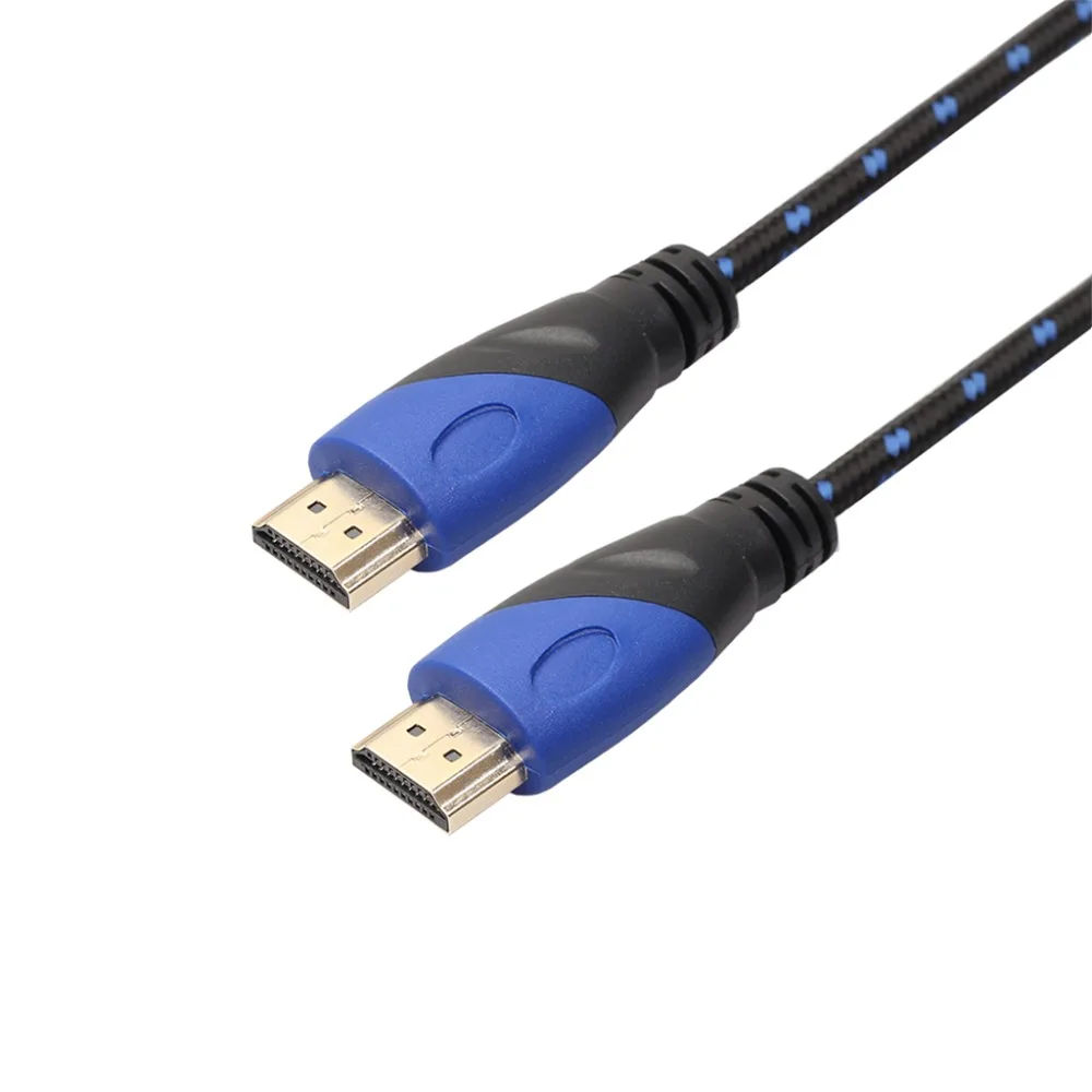 Кабель REXLIS с нейлоновой оплеткой HDMI 1080P 3D V1.4 Быстрая Скорость 0,5 м 1 м 1,8 м 3 м 5 м 10 м 15 м HDMI код для проектора PS4 HDTV