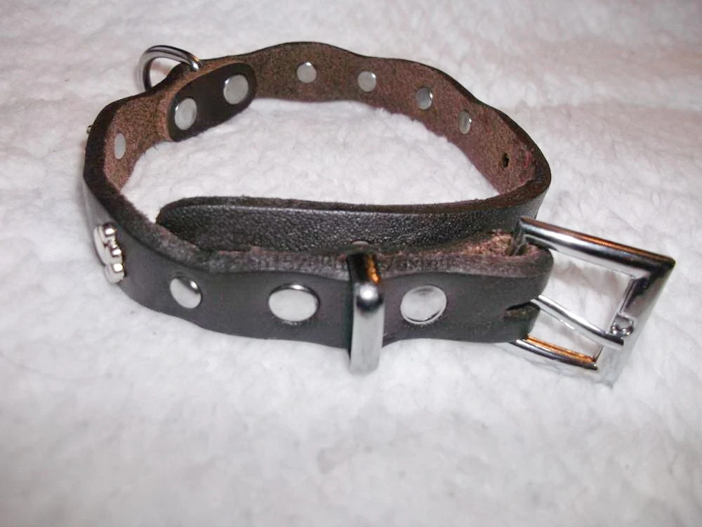 200 шт. кожаный ошейник мягкие регулируемые шипованных ошейники для малого