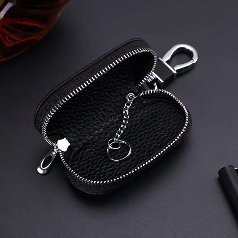 2018 натуральная коровья кожа мужская и женская сумка для ключей от машины кошелек