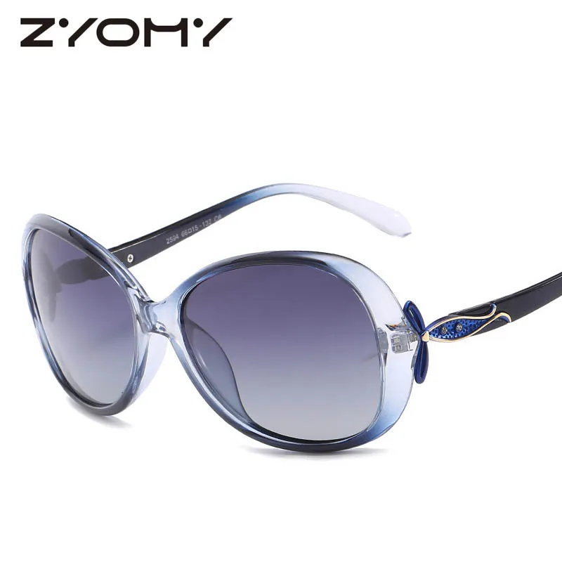 

Q Zyomy Goggle Gafas Classic Brand Oversized Big Frame Women Sunglasses Toad Lens Female Shades Mirror Polarized Eyewear