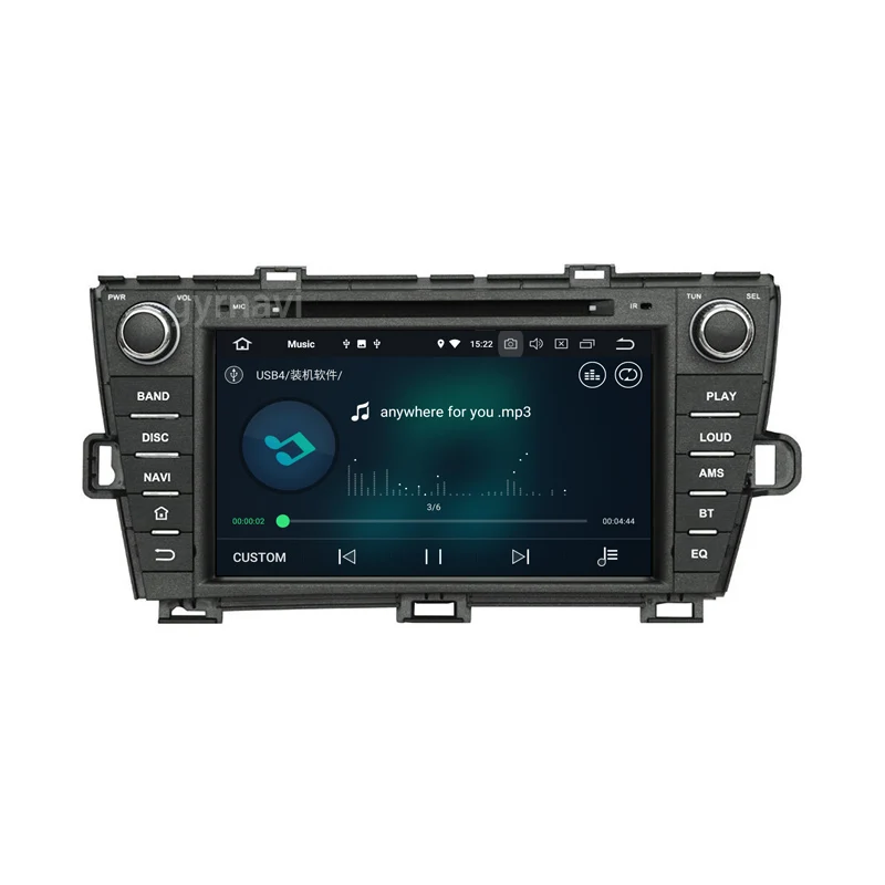 Android 8 0 автомобильный dvd проигрыватель с gps для toyota prius 2009 2013 Octa core PX5 4G Оперативная