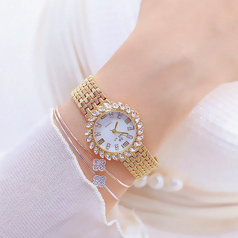 Relogio Feminino Часы женские золотые бриллиантовые роскошные Брендовые 2019 из