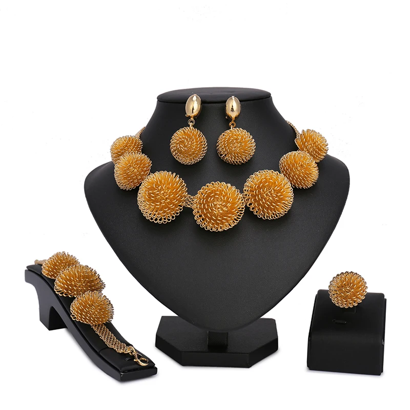 Набор свадебных украшений из нигерийских бусин Свадебный комплект ювелирных