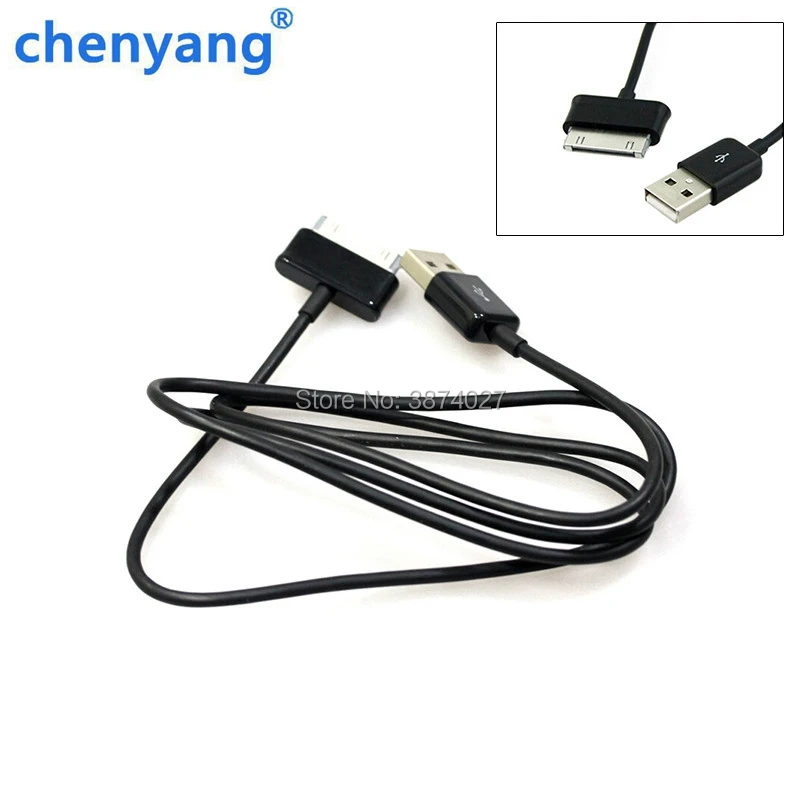 10 шт./лот черный высококачественный USB кабель для зарядного устройства Samsung Galaxy Tab