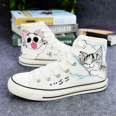 Женская парусиновая обувь с принтом в виде фруктов арбуза мороженого ручной