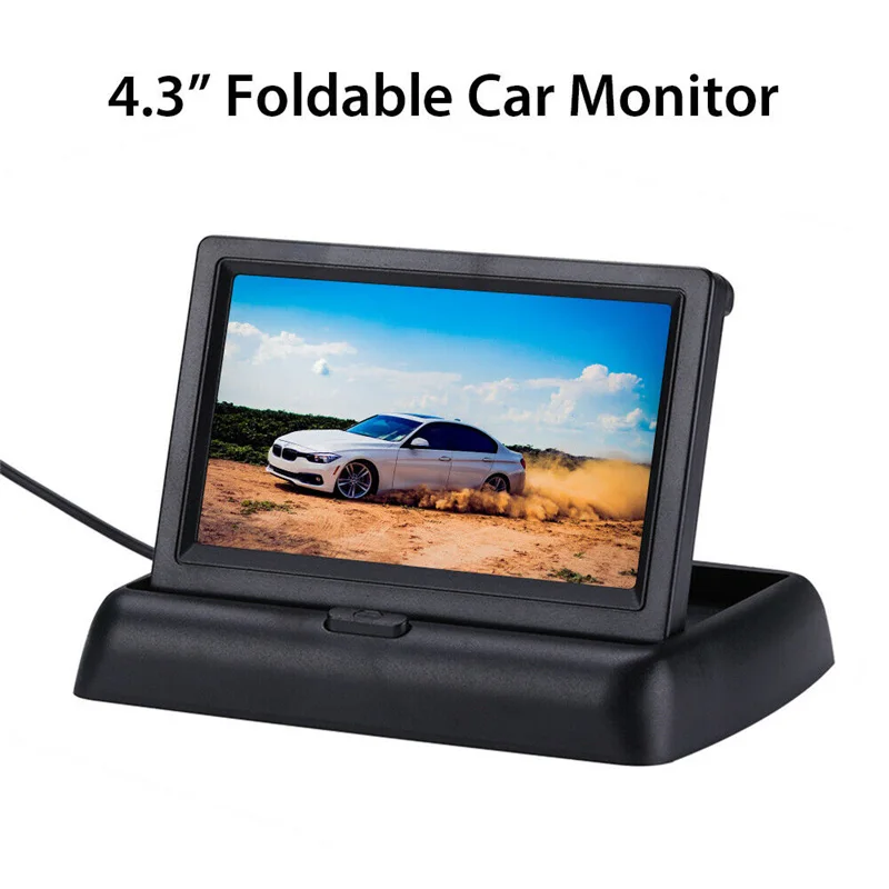 4.3ZD YuanTing 4,3 ''TFT lcd Автомобильный монитор заднего вида резервная камера водонепроницаемая система ночного видения заднего вида Система помощи при парковке - Название цвета: 4.3ZD