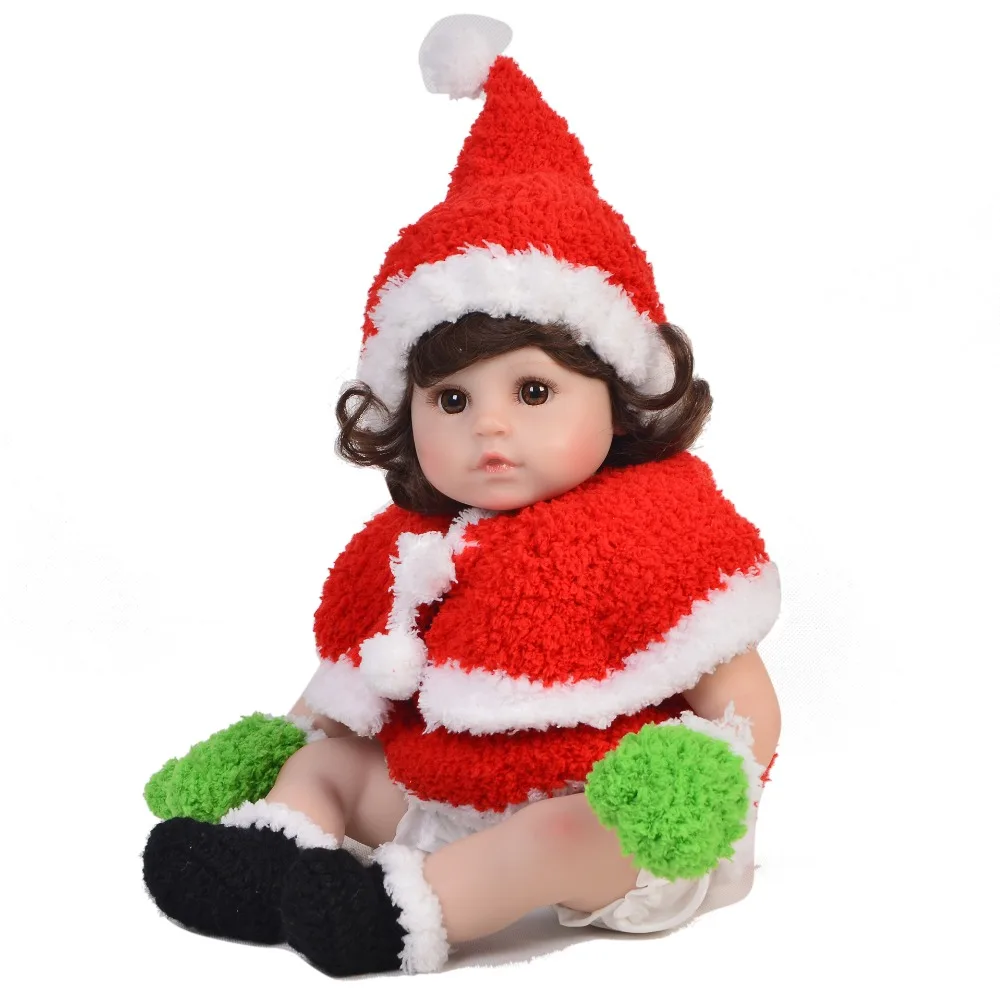 KEIUMI Baby Reborn Real Santa Claus силиконовые детские рождественские подарки куклы модная