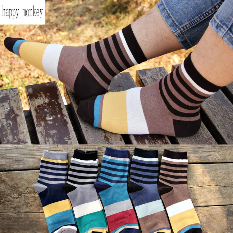 5 пар новых летних и осенних мужских носков высококачественные мужские носки с