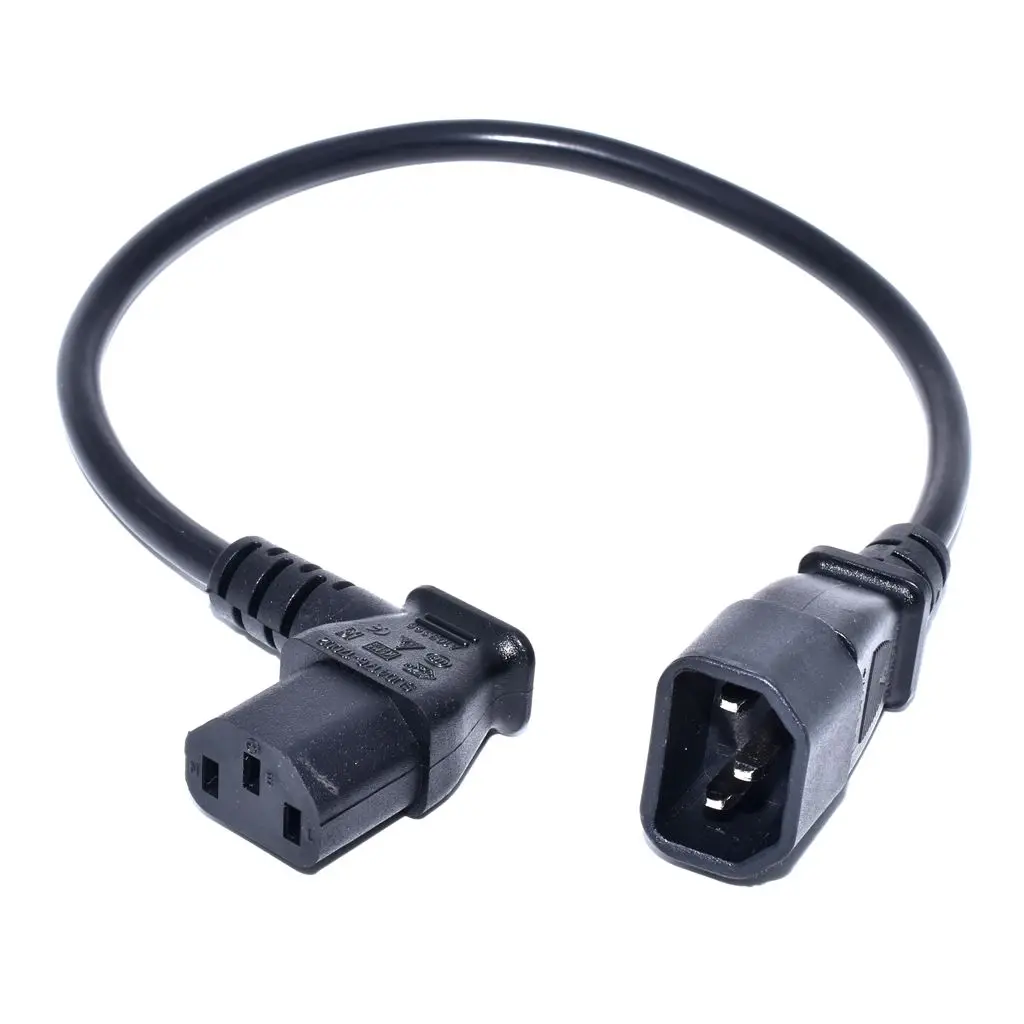IEC 320 C13 мама к C14 папа PDU источник питания удлинитель, IEC C13 угловой адаптер, шнур питания угловой адаптер