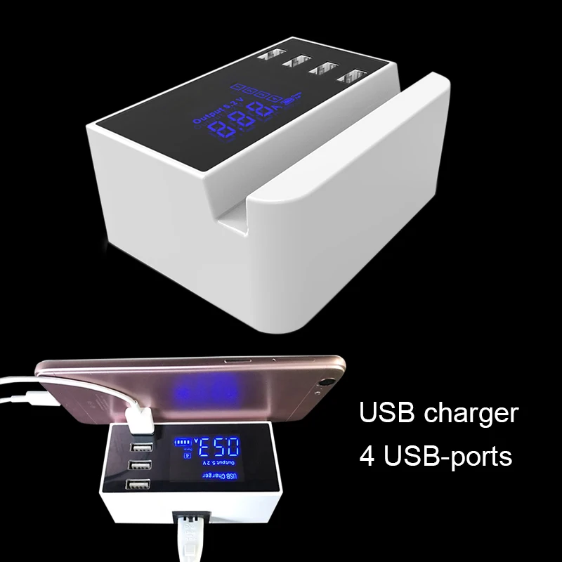 2019 горячее 4 портовое многофункциональное USB быстрое зарядное устройство 20 Вт