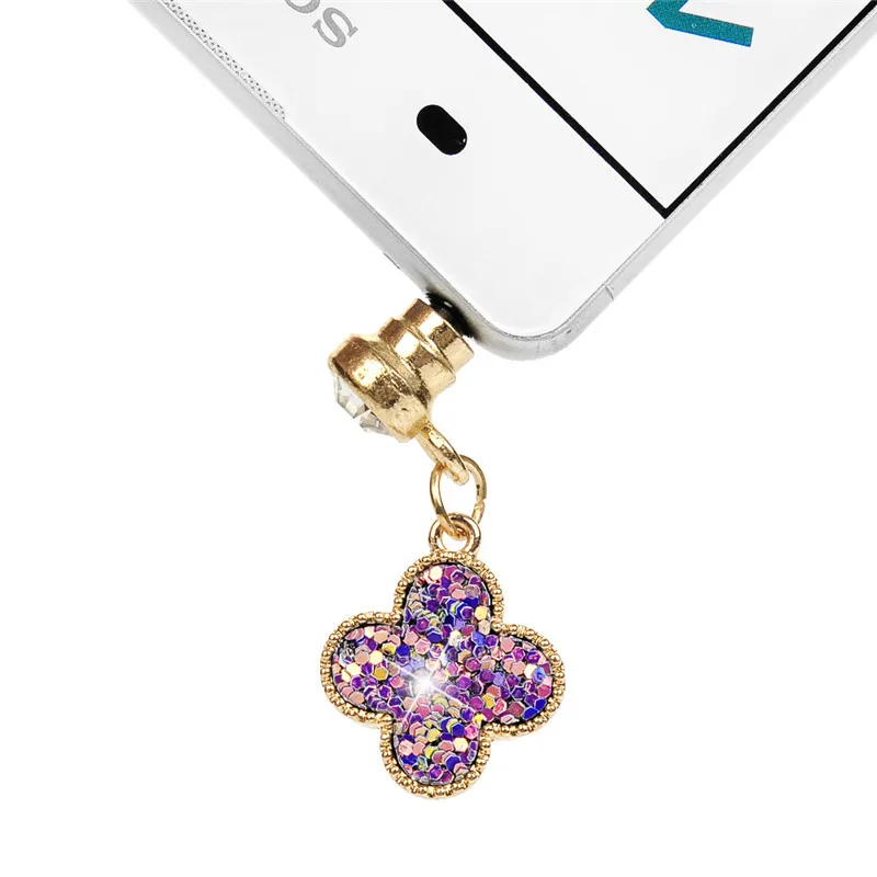 Bling Diamond Универсальный 3 5 мм Алмазный пылезащитный Разъем Аксессуары для