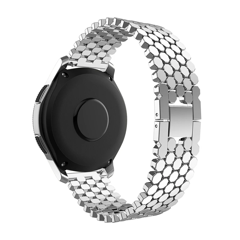 Ремешок из нержавеющей стали для samsung gear S3 frontier galaxy watch 46 мм браслет huawei gt 2 amazfit GTR 47