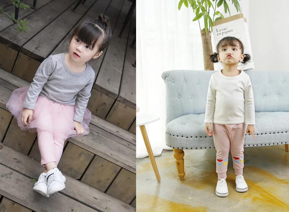 Новинка 2017 года теплая хлопковая Футболка для маленьких мальчиков и девочек