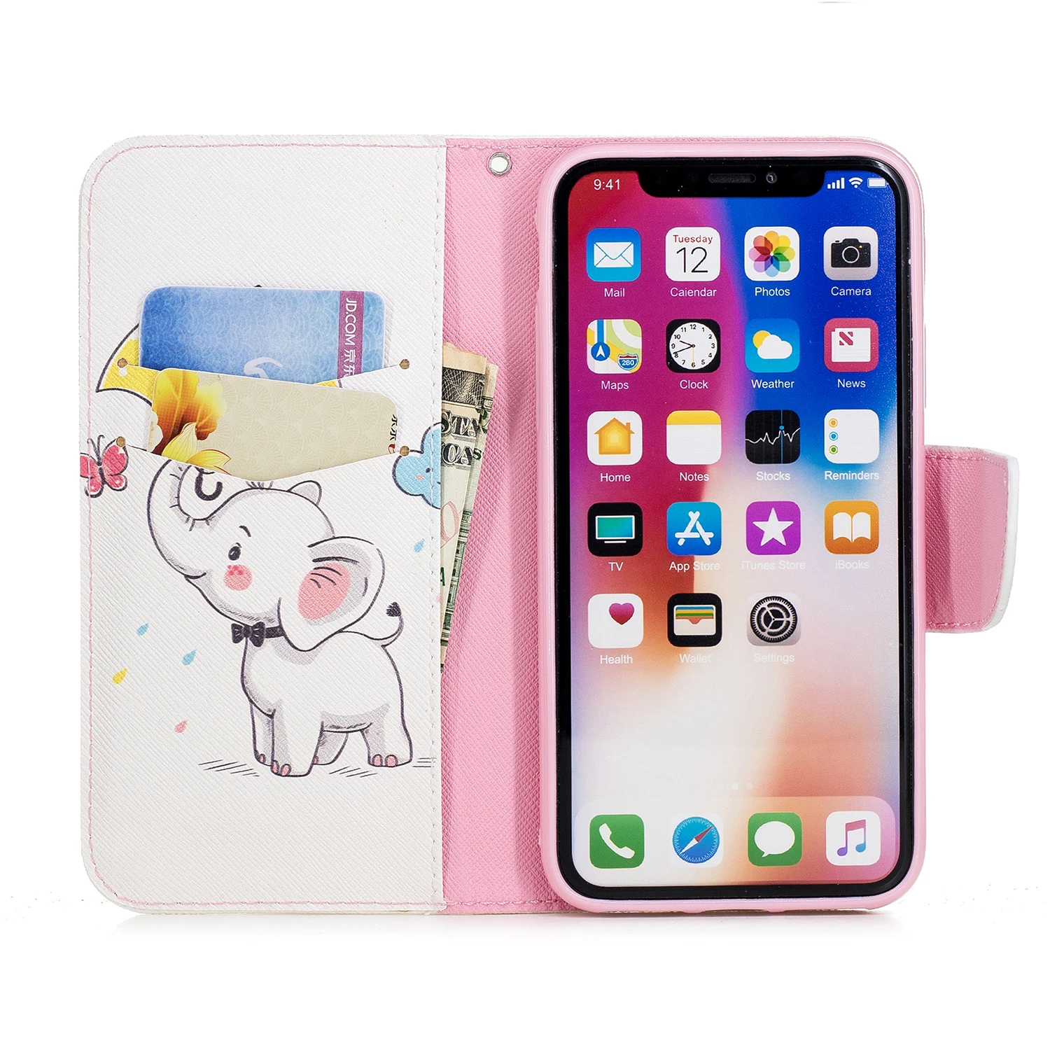 For Huawei Y5 Y6 Y7 Y9 2018 P20 Lite Honor 7C P Smart Cover Flip PU Leather + TPU Phone Wallet Case Shockproof Skin Stand Bags | Мобильные