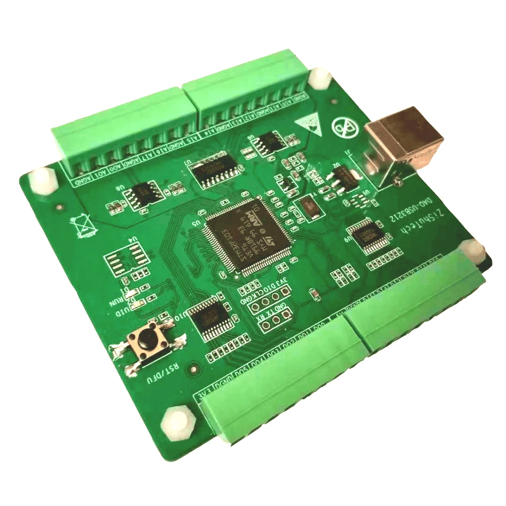 USB DAQ 8AD 2DA 6DI 6DO модуль сбора данных 0 5 в аналоговый VC C Qt питон коды Win10|Детали и