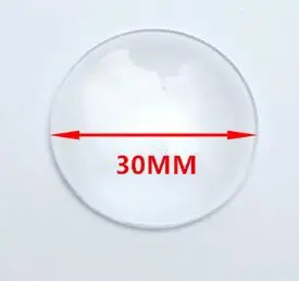 30mm 50 шт. 8/10/12/16/20/25/13x18/18x25/30x40 мм с плоской задней частью прозрачное увеличительное стекло кабошон камея для изготовления ювелирных изделий DIY - Цвет: 30mm