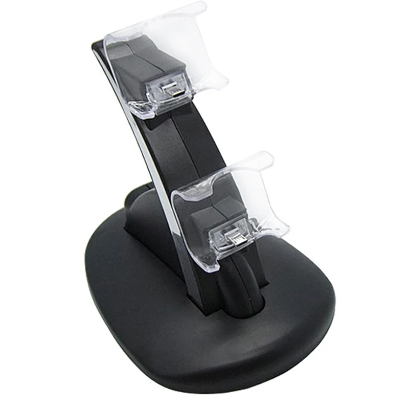 Новинка 2017 черный USB двойной PS4 зарядная док станция подставка держатель для