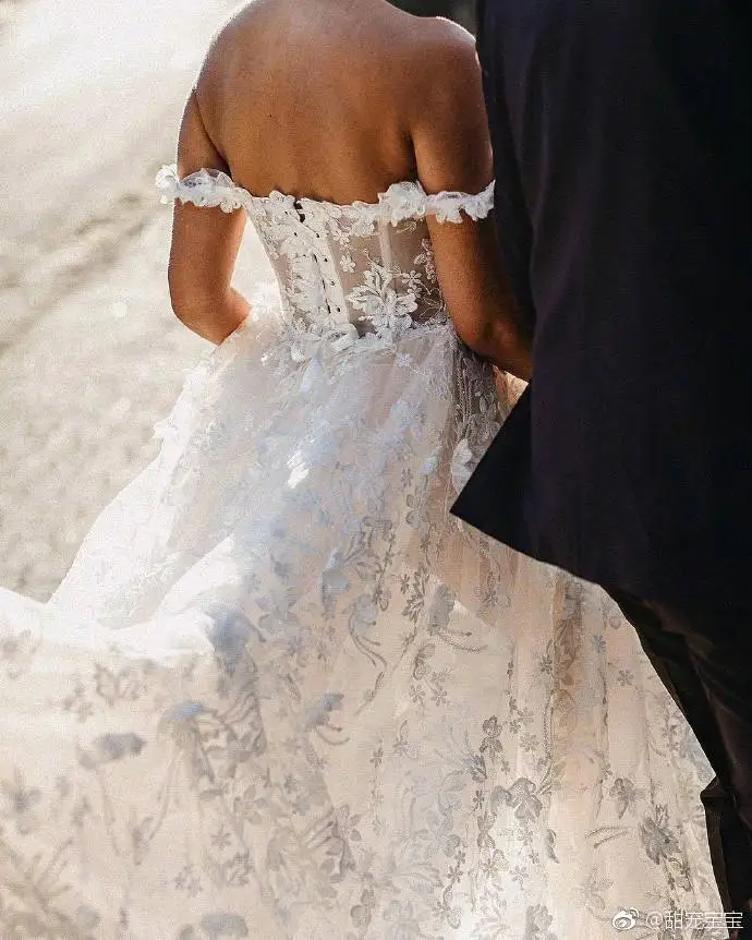 Vestido De Noiva кружевное свадебное платье сексуальное с открытыми плечами прозрачное ТРАПЕЦИЕВИДНОЕ свадебное платье es Appliques Свадебное G