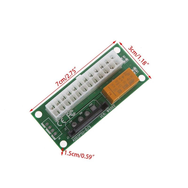 ATX 24Pin к SATA двойной блок питания стартер карта синхронизации расширитель карты