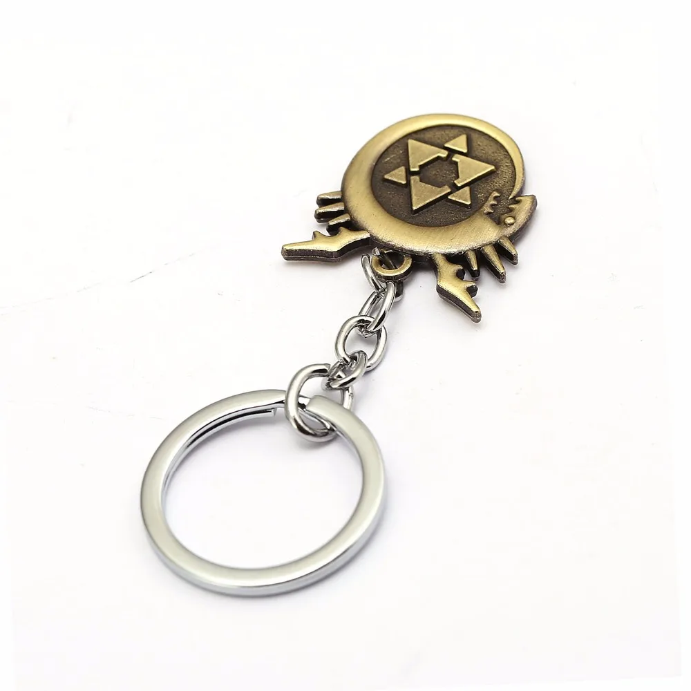 Мультфильм периметр металлический брелок для мужчин кольцо ключей Национальный