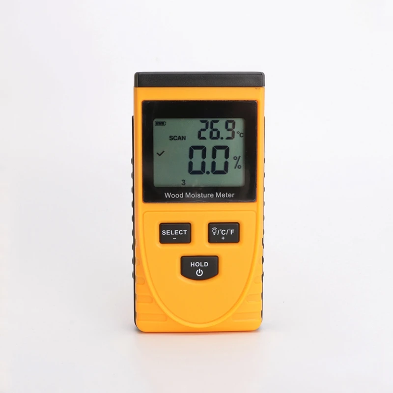 Цифровой индукционный измеритель влажности древесины 0-50% тестер 0-50 °C термометр