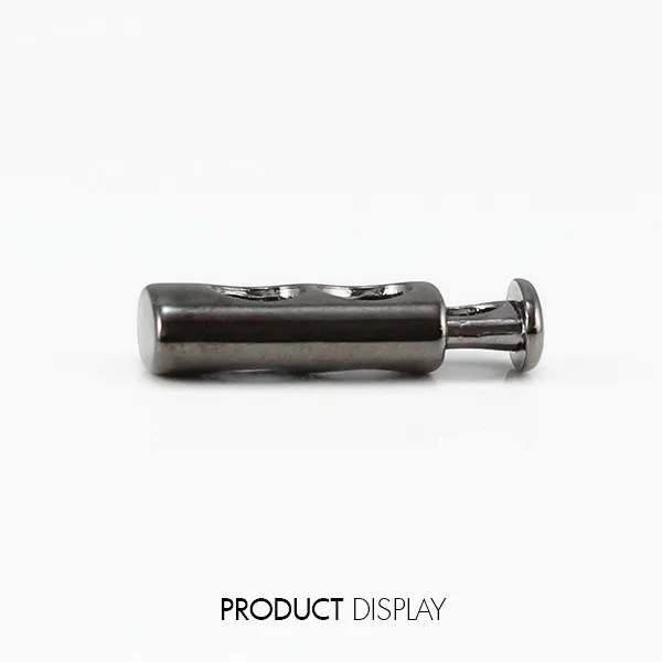 Металлический фиксатор 10 шт. черный пистолет шнур с покрытием шнурок кнопки для