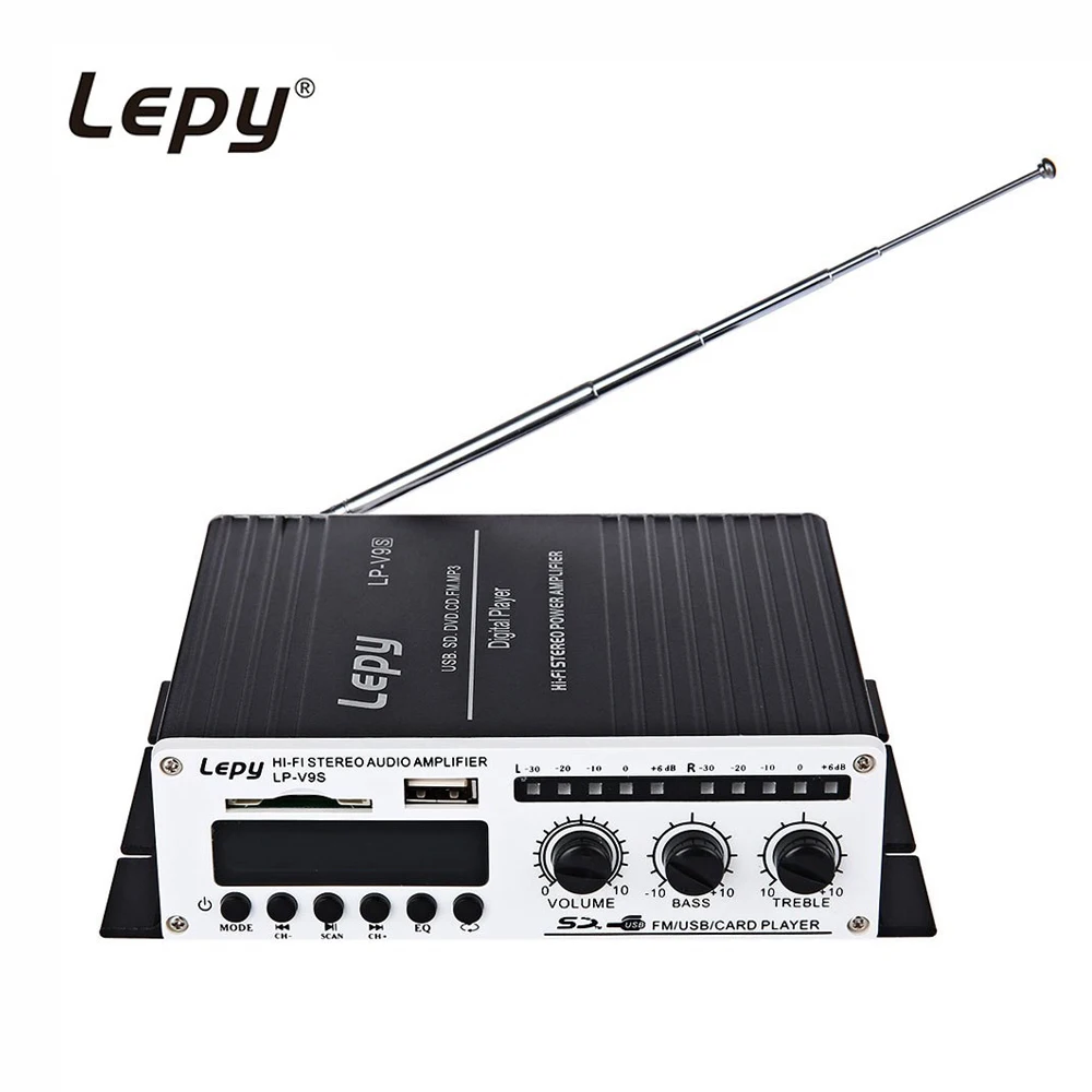 Lepy LP-V9S Max 180 Вт 20 Гц-10 кГц 2CH мини-переносной Hi-Fi стерео цифровой Мощность Усилители