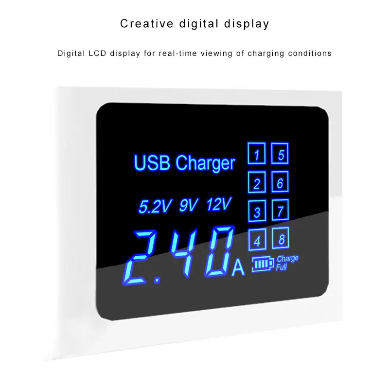 Многофункциональная зарядная станция usb для телефона планшета быстрая 4 порта